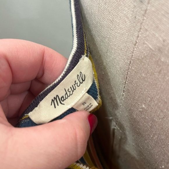 Madewell Wrap Cami Top in Stripe - Multi color - Size Medium - Picture 6 of 7